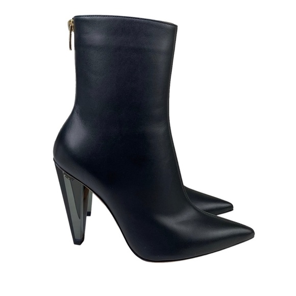 **NEW IN BOX** Gianvito Rossi Vitello Glove Lucite Heel Bootie (38.5) - Picture 2 of 10